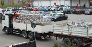 transport von bauschilder